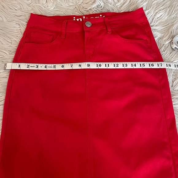 Inherit | Red | Remi | Midi Skirt - Picture 7 of 12